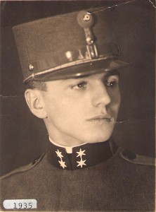 Carl Szokoll gehörte zu den Jahrgangs-Besten der Militärakademie in Wiener Neustadt. Hier 1935. Foto: privat