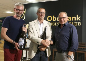 Von links: OÖ-LH-Stv. Dr. Michael Strugl, Oberbank/Filiale Ried/I.-Dir. Erich Brandstätter und SVR-Präsidiums-Mitglied Karl Wagner. Foto: SVR / Scharinger