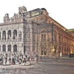 Die Hof- und Staatsoper in Wien im Wandel der Zeit. Foto-Collage: Wiener
Staatsoper / oepb