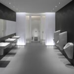 Urinal Caprino Plus und Trennwand Rion, Foto Laufen