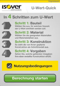 Isover App_†bersicht
