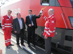Zugtaufe in Tulln_Rotes Kreuz NOE