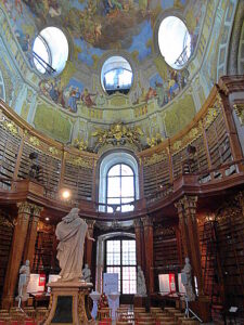 Blick in den Prunksaal der Österr. Nationalbibliothek. Foto: oepb  