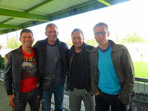 Betreuer-Stab der FAK-Kampfmannschaft v.l.: Manfred Mayer, Franz Gruber, Manfred Schmid und Peter Stöger. Foto: oepb