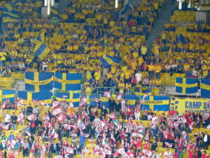 Zahlreich, jedoch nicht lautstark - die Schweden. Foto: oepb