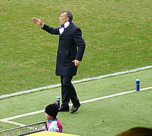 Herbert Gager dirigierte seine Jungs unermüdlich von der Coaching-Zone aus. Foto: oepb