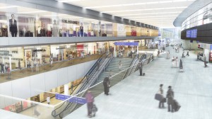 So wird er aussehen, der Bahnauf- und abgang von den Zügen direkt hinein in die vielseitige Shopping-World. Foto: ÖBB/Stadt Wien 