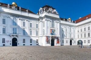 Blick auf Österreichische Nationalbibliothek am Wiener Josefsplatz . Foto: Österreichische Nationalbibliothek