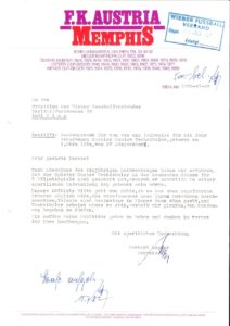 ... bedurfte in früheren Jahren einer ordentlich geführten Korrespondenz. Beide Archiv oepb.