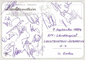ÖFB-Kader 07 09 1994 in Eschen