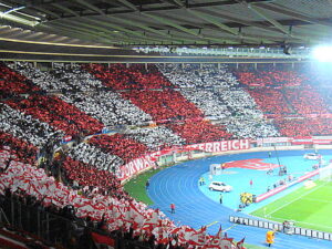 Einmal mehr ein Wien - Stimmungsvolles Bild zu Spielbeginn. Foto: oepb