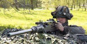 Alarmstellung für das überschwere Maschinengewehr. Foto: BMLVS/Gerhard SIMADER 