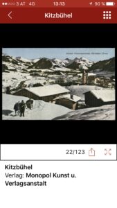 Kitzbühel Ansichtskarte in App. Foto ÖNB