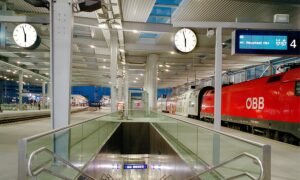 Der Wiener Praterstern gegen 18 Uhr. Foto: Deopito