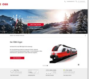 Der neue Web-Auftritt der ÖBB. Foto: ÖBB