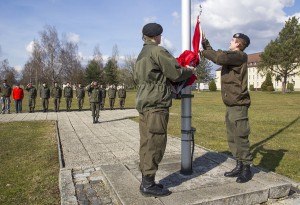 Die Flagge wurde heute das letzte Mal niedergeholt. Foto: Bundesheer / Simader