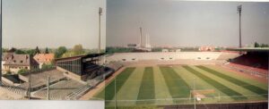 Blick ins "Städtische Stadion an der Grünwalder Straße", dem "Sechzger Stadion" aus der Vogelperspektive. Foto: oepb