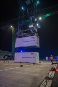Am 5. Dezember 2016 wurde das Güterzentrum Wien Süd feierlich eröffnet und seiner Bestimmung übergeben. Foto: Dumforths Container