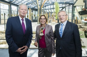 Von links: Reinhold Mitterlehner, Dagmar Schratter und Wolfgang Schüssel. Foto: Daniel Zupanc 