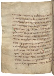  Palimpsestierte theologische Sammelhandschrift mit Nikodemus-Evangelium (Facsimile), Pergament, Latein, Norditalien? und Neuweiler im Elsaß, 5., 8. & 11.­12. Jh. Foto: Österreichische Nationalbibliothek 