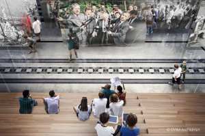 Schaubild Einführungsraum. Foto: BWM Architekten