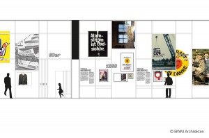 Ausschnitt des Zeitstrahls. Foto: BWM Architekten