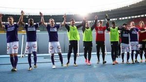 Der FK Austria Wien bereitet derzeit wieder großen Spaß. Der Besuch eines Heimspieles im Wiener Ernst Happel-Stadion lohnt sich auf alle Fälle. Foto: GEPA