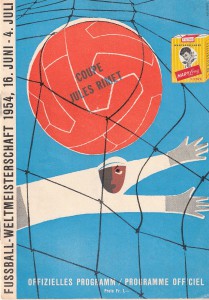 Offizielles Din A5-WM-Programm vom 3. Juli 1954. Sammlung: oepb