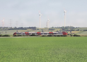 Blick auf einen ÖBB-Talent bei Sarasdorf in Niederösterreich. Foto: ÖBB