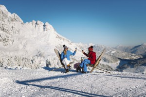 In der Ski- und Weingenuss-Woche im März 2018 werden anhand zahlreicher Veranstaltungen die Themen österreichische Weinkultur und regionale Produkte gepriesen. Foto: © Ski amdé 