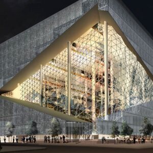 Axel Springer Verlag Berlin Erweiterungsbau für junge, innovative Firmen im Bereich Neue Medien. Foto: Les Eclaireur / OMA