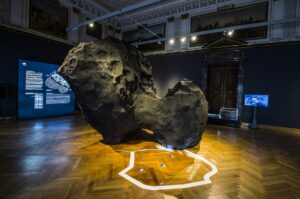 Ausstellungsansicht "Kometen. Die Mission Rosetta". Foto: NHM Wien, Kurt Kracher
