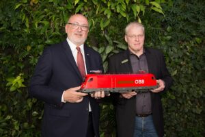Der lang herbeigesehnte Brückenschlag zwischen Greenpeace und den ÖBB mündete nun einen gemeinsamen Bahnhof. Foto: ÖBB / Andreas Scheiblecker