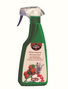 Mit dem natürlichen Pflanzenspray Brennnessel lässt bellaflora die Herzen von Bio-Gärtnern und Kräuter-Hexen höher schlagen. Foto: bellaflora