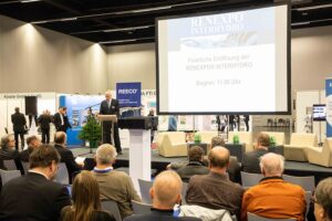 Flexibel und gut speicherbar, garantiert Wasserkraft eine nachhaltige, sichere und effiziente Energieversorgung. Hier die feierliche Eröffnung der RENEXPO INTERHYDRO 2018. Foto: Mike Vogl