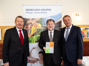 Im Bild von links: Dr. Peter Kostelka, Präsident des Seniorenrats und des Pensionistenverbands Österreich, Studienautor Prof. Dr. Franz Kolland und Anton Kellner, MBA, CEO der SeneCura Gruppe, präsentierten die Ergebnisse des "Wohnmonitor Alter 2018". Foto: SeneCura