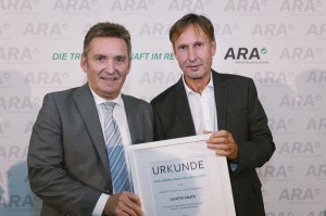 Werner Knausz (ARA, links) mit Josef Krobath (AWV Leibnitz). Foto: ARA / Ines Bacher