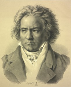 Ludwig van Beethoven; Lithografie nach einer Zeichnung von August von Kloeber; 1841 - Foto: © Österreichische Nationalbibliothek