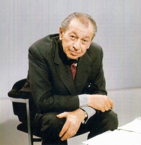 Friedrich Torberg im ORF-Studio in den 1970er Jahren. Foto: ORF