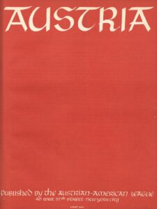 AUSTRIA. Erscheinungsort: New York, Ausgabe: 1941, April. Bild: © ÖNB
