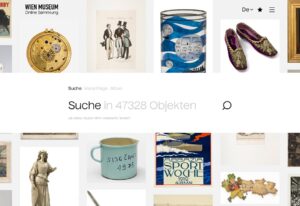 Wien Museum Online Sammlung, Screenshot, 2020 Foto: © Wien Museum